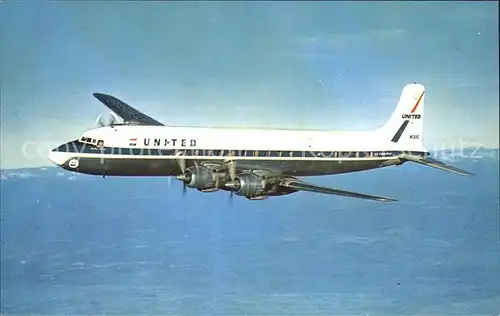 Flugzeuge Zivil United Air Lines DC 7 Mainliners  Kat. Airplanes Avions