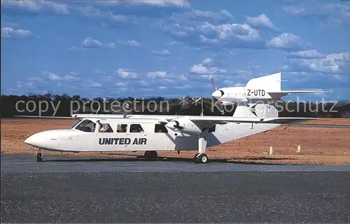 Flugzeuge Zivil United Air Pilatus B N BN 2A MK III 2 Trislander Z UTD cn 1055  Kat. Airplanes Avions