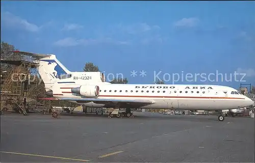 Flugzeuge Zivil Bykovo Avia Yakovlev 42 RA 42324 cn   Kat. Airplanes Avions