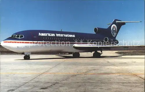 Flugzeuge Zivil American International B 727 Kat. Airplanes Avions