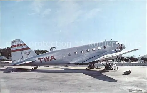 Flugzeuge Zivil TWA Transcontinental Western Air Douglas DC 2  Kat. Airplanes Avions