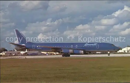 Flugzeuge Zivil Braniff International McDonnell Douglas DC 8 62 N801BN c n 46082 Kat. Airplanes Avions