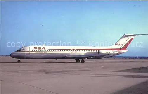 Flugzeuge Zivil Pacific Southwest Airlines DC 9 Kat. Airplanes Avions