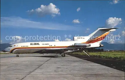 Flugzeuge Zivil Boeing 727 123 HK 3973X cn 19838 fn 551 Global Colombia Paco Kat. Airplanes Avions
