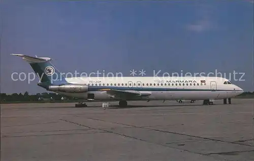 Flugzeuge Zivil Marmara Hava Yollari BAe One eleven TC JCP  Kat. Airplanes Avions