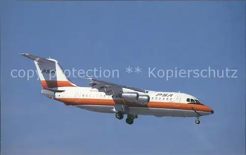 Flugzeuge Zivil PSA British Aerospace 146 200 N358PS Kat. Airplanes Avions