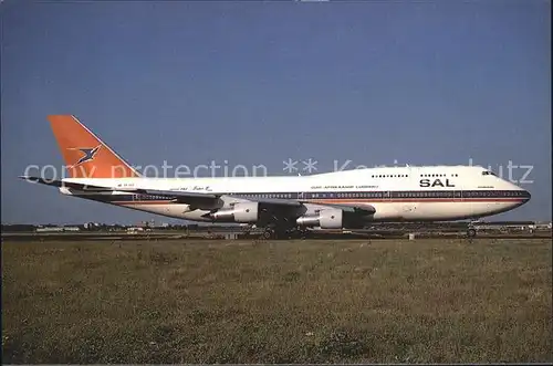 Flugzeuge Zivil SAL Boeing 747 344 ZS SAT  Kat. Airplanes Avions