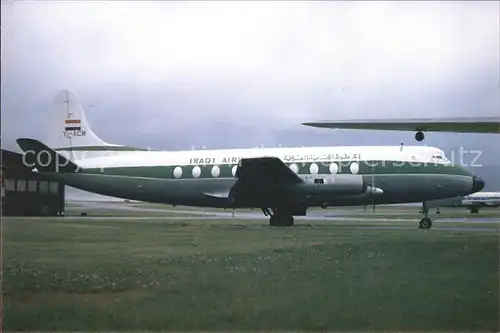 Flugzeuge Zivil Iraqi Airways Viscount 735 YI ACM c n 69  Kat. Airplanes Avions