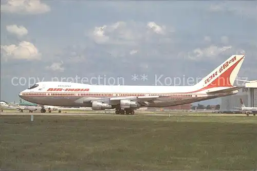 Flugzeuge Zivil VT EDU Boeing 747 237B c n 21182 Air India  Kat. Airplanes Avions