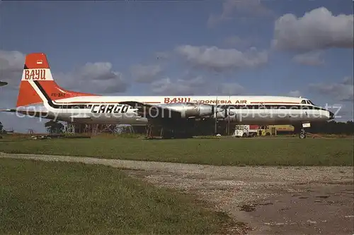 Flugzeuge Zivil Canadair CL 44 D4 1 Bayu Indonesia Air PK BAZ Kat. Airplanes Avions