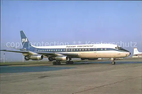Flugzeuge Zivil Pakistan International DC 8 21 N819F c n 45437  Kat. Airplanes Avions