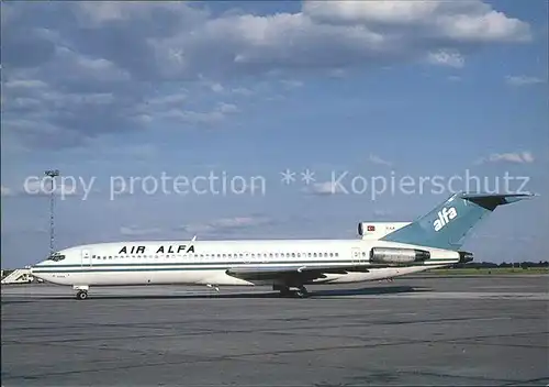 Flugzeuge Zivil Air Alfa Boeing 727 230 TC ALM c n 20431 851  Kat. Airplanes Avions