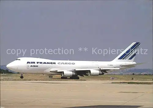 Flugzeuge Zivil Air France Asie Cargo Boeing 747 2B3F F GPAN c n 21515 337 Kat. Airplanes Avions