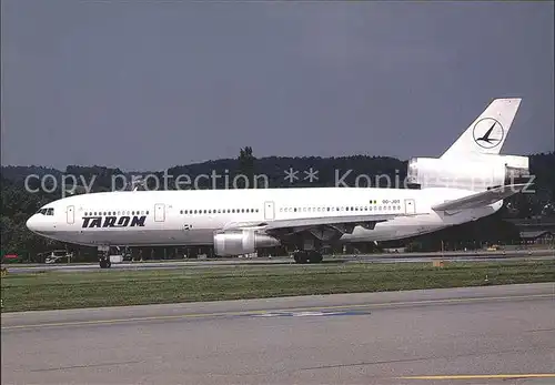 Flugzeuge Zivil Tarom McDonnell Douglas DC 10 30 OO JOT c n 46850 63  Kat. Airplanes Avions