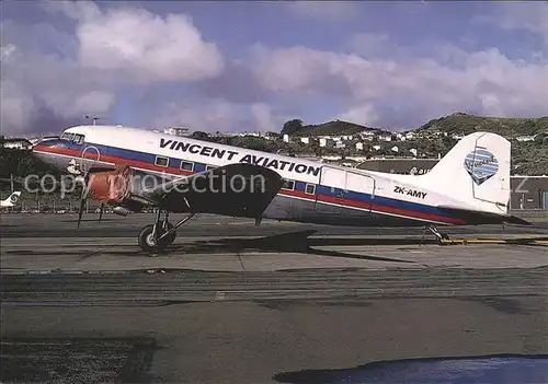 Flugzeuge Zivil Vincent Aviation Douglas DC 3C ZK AMY c n 13506  Kat. Airplanes Avions