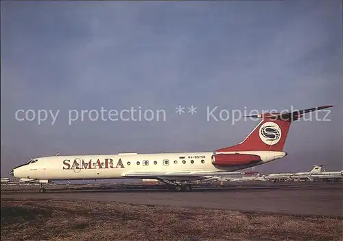 Flugzeuge Zivil Samara Airlines Tupolev 134A 3 RA 65758 c n 62230 Kat. Airplanes Avions