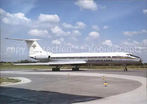 Flugzeuge Zivil Voronezhavia TU 134A RA 65057 Kat. Airplanes Avions