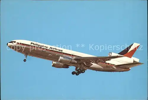 Flugzeuge Zivil Philippine Airlines McDonnel Douglas DC 10 30 PH DT1 c n 46933 Kat. Airplanes Avions