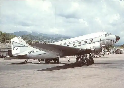 Flugzeuge Zivil Air Villavo Colombia McDDouglas DC 3C HK 3349 c n 11825  Kat. Airplanes Avions