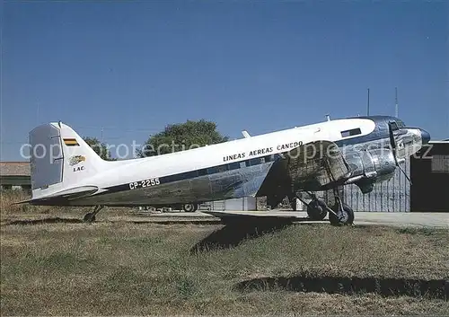 Flugzeuge Zivil Lineas Aereas Canedo DC 3C CP 2255 c n 25951 Kat. Airplanes Avions
