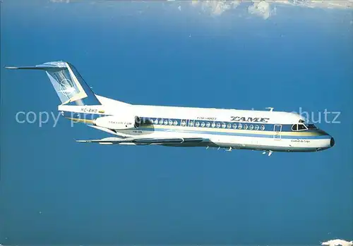 Flugzeuge Zivil TAME Fokker F28 Mk4000 HC BMD Kat. Airplanes Avions