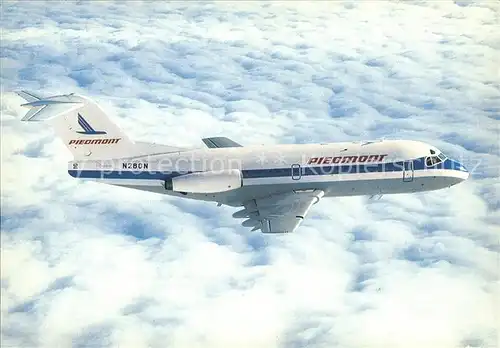 Flugzeuge Zivil Piedmont Airlines Fokker F28 Mk1000 N280N Kat. Airplanes Avions