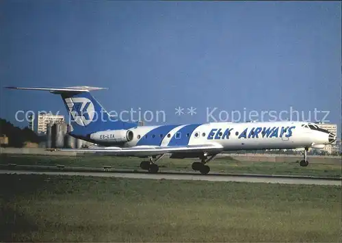 Flugzeuge Zivil ELK Airways TU134 ES LTA  Kat. Airplanes Avions
