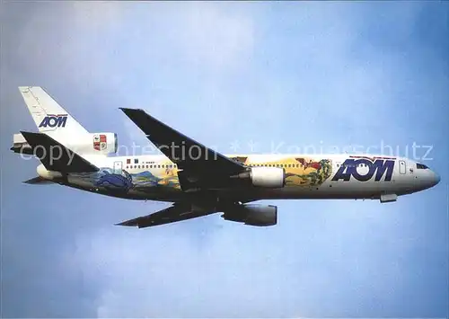 Flugzeuge Zivil AOM DC10 30 F GNDC c n 47849 213 Kat. Airplanes Avions