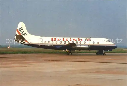 Flugzeuge Zivil B.A.F. Viscount 806 G AOYN C N 263 Kat. Airplanes Avions