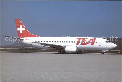 Flugzeuge Zivil TEA Boeing 737 3M8 HB IIA c n 24023 Kat. Airplanes Avions