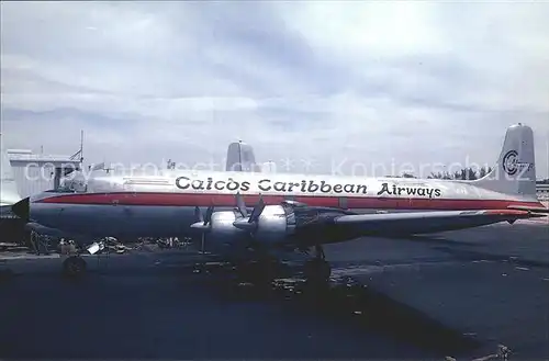 Flugzeuge Zivil Caicos Caribbean Airways Douglas DC6A c n 44624 559 Kat. Airplanes Avions