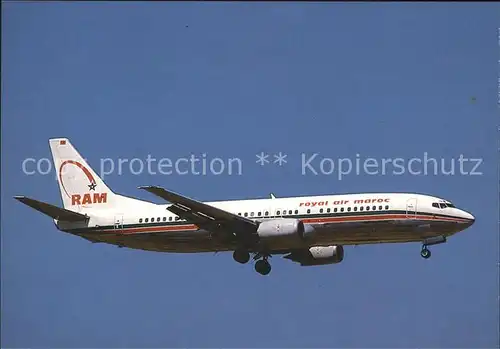 Flugzeuge Zivil Royal Air Maroc Boeing 737 400 CN RMF  Kat. Airplanes Avions