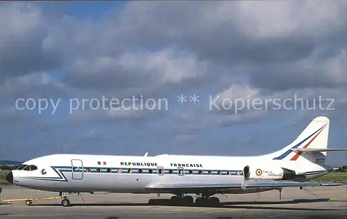 Flugzeuge Zivil Republique Francaise Super Caravelle 10 B1 R F RAFH  Kat. Airplanes Avions