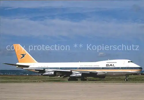 Flugzeuge Zivil SAL Boeing 747 ZS SAS  Kat. Airplanes Avions