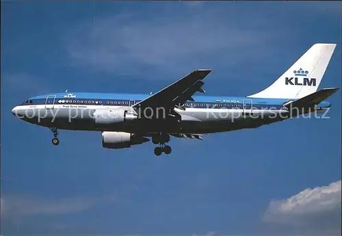Flugzeuge Zivil KLM Airbus A 310 203 PH AGA Kat. Airplanes Avions