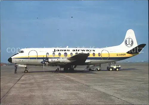 Flugzeuge Zivil Janus Airways Vickers Viscount 708 G ARGR cn 14 Kat. Airplanes Avions