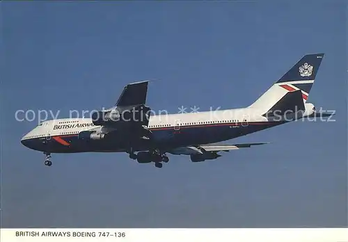 Flugzeuge Zivil British Airways Boeing 747 136 Kat. Airplanes Avions