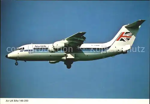 Flugzeuge Zivil Air UK BAe 146 200 Kat. Airplanes Avions