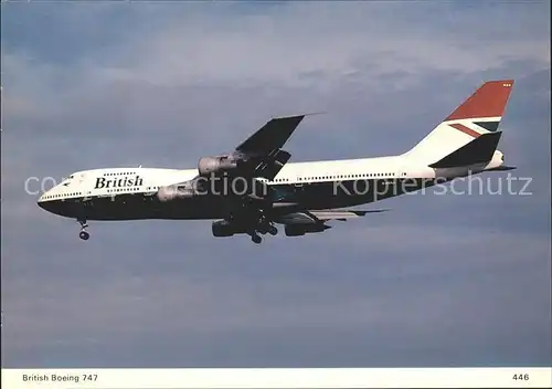 Flugzeuge Zivil British Boeing 747 Kat. Airplanes Avions