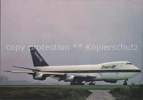 Flugzeuge Zivil Tower Air Boeing 747 127 Kat. Airplanes Avions