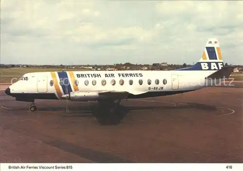Flugzeuge Zivil British Air Ferries Viscount Series 815 G AVJB Kat. Airplanes Avions