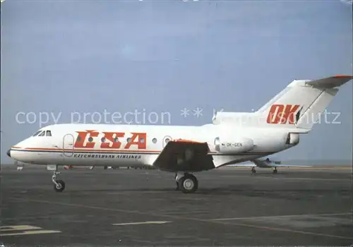 Flugzeuge Zivil CSA Czechoslovak Airlines Yakovlev YAK 40 OK GEN  Kat. Airplanes Avions