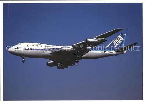 Flugzeuge Zivil ANA All Nippon Airways Boeing 747 281B JA8190 cn 24399 Kat. Airplanes Avions