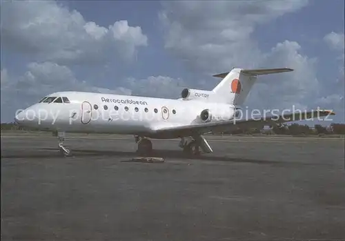 Flugzeuge Zivil Aerocaribbean Yakovlev YAK 40 CU T1211  Kat. Airplanes Avions