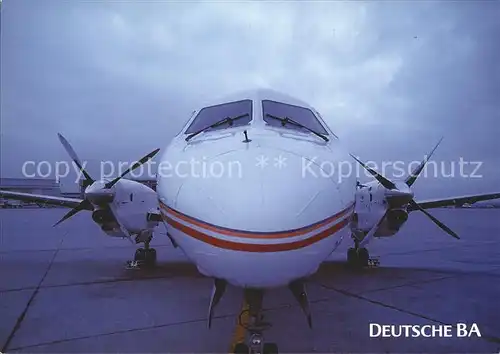Flugzeuge Zivil Deutsche BA Saab 340 Kat. Airplanes Avions
