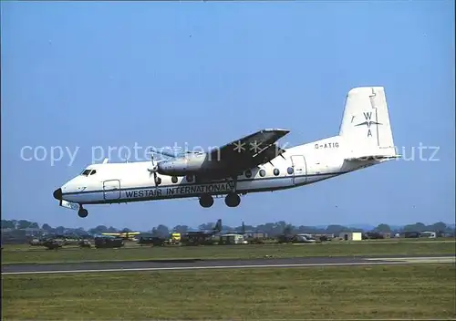 Flugzeuge Zivil Westair International Handley Page Herald 214 G ATIG cn 177 Kat. Airplanes Avions