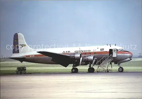 Flugzeuge Zivil Air Congo DC 4 9Q CBI  Kat. Airplanes Avions