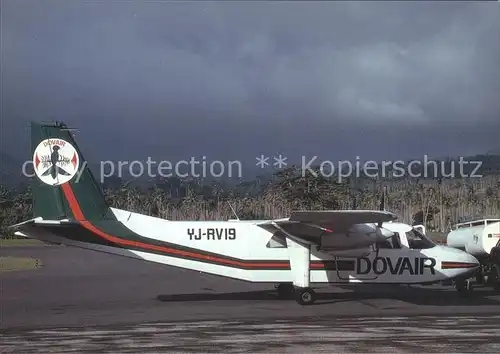 Flugzeuge Zivil Dovair Pilatus BN 2A 26 Islander YJ RV19 c n 152 Kat. Airplanes Avions
