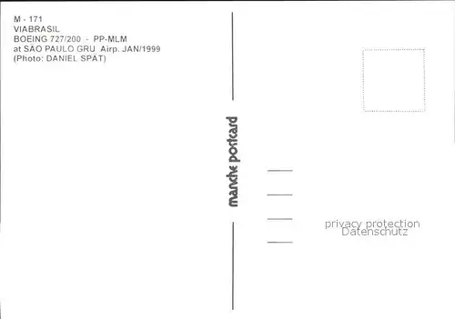 Flugzeuge Zivil ViaBrasil Boeing 727 200 PP MLM  Kat. Airplanes Avions