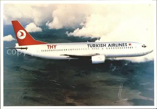 Flugzeuge Zivil Turk Hava Yollari Boeing 737 400 Kat. Airplanes Avions